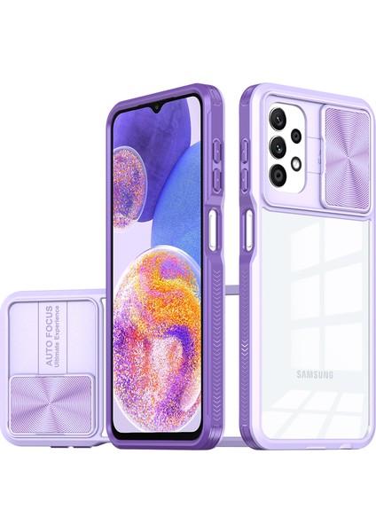 Samsung Galaxy A13 4G/A13 5G/A04S/M13 4g Için Sürgülü Kamera Kapaklı Tpu Tamponu Temizle Telefon Kılıfı (Yurt Dışından)