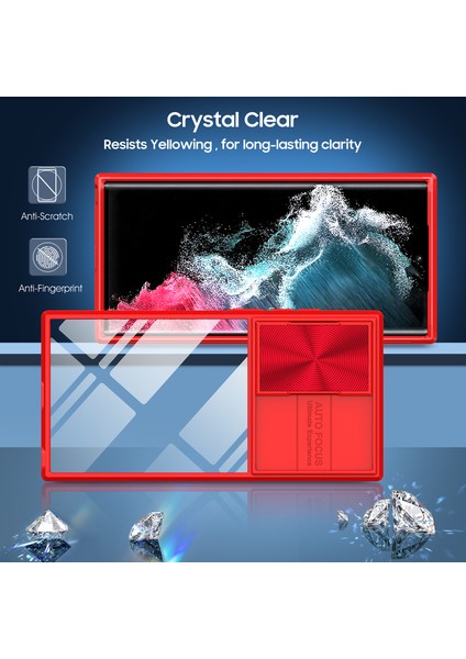 Samsung Galaxy S23 Ultra Için Sürgülü Kamera Kapaklı Tpu Tamponu Temizle Telefon Kılıfı (Yurt Dışından) fiyatları