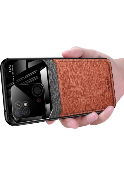 Xiaomi Redmi 10C Için Litchi Tpu Bumper Cam Lens Korumalı Telefon Kılıfı (Yurt Dışından)