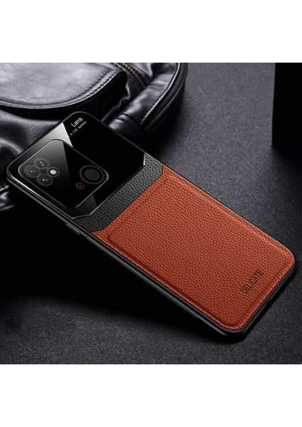 Xiaomi Redmi 10C Için Litchi Tpu Bumper Cam Lens Korumalı Telefon Kılıfı (Yurt Dışından)