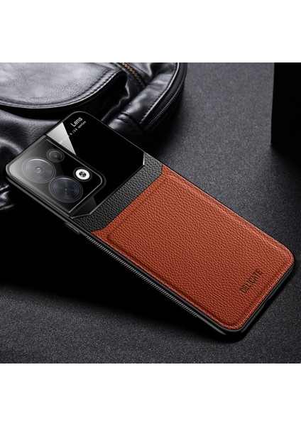 Oppo Reno8 Pro 5g Için Litchi Tpu Bumper Cam Lens Korumalı Telefon Kılıfı (Yurt Dışından)