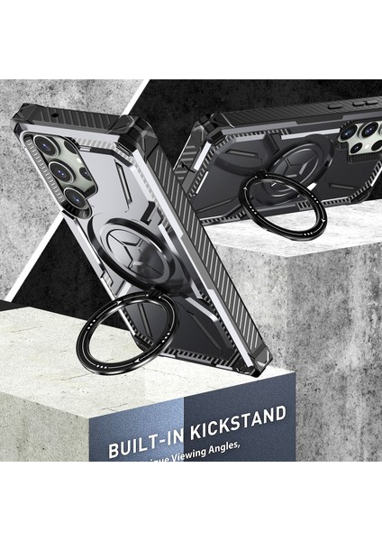 Samsung Galaxy S23 Ultra Için Çift Katmanlı Manyetik Stand Telefon Kılıfı, Magsafe Şarjı ile Uyumlu (Yurt Dışından) modelleri