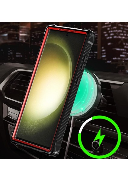 Samsung Galaxy S23 Ultra Için Çift Katmanlı Manyetik Stand Telefon Kılıfı, Magsafe Şarjı ile Uyumlu (Yurt Dışından) fırsatları
