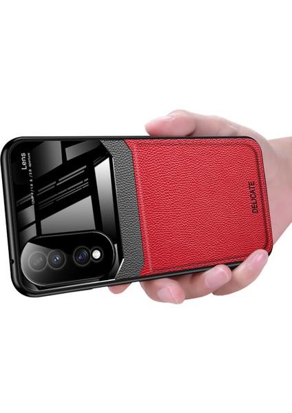 Honor 70 Pro Için Litchi Tpu Bumper Cam Lens Korumalı Telefon Kılıfı (Yurt Dışından)