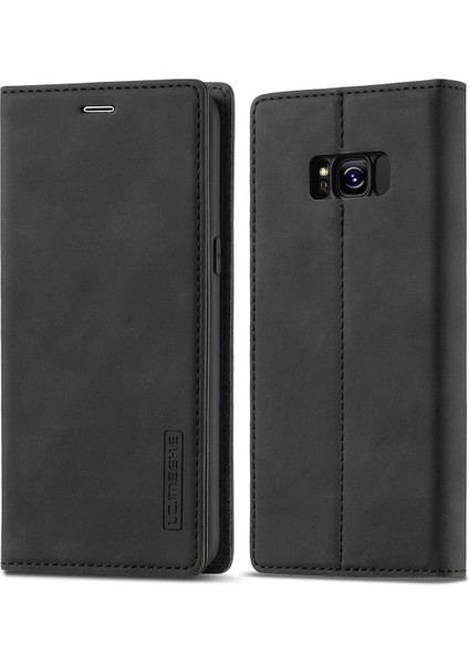 Samsung Galaxy S8 Için Ince Kapaklı Deri Cüzdan Standı Telefon Kılıfı (Yurt Dışından)