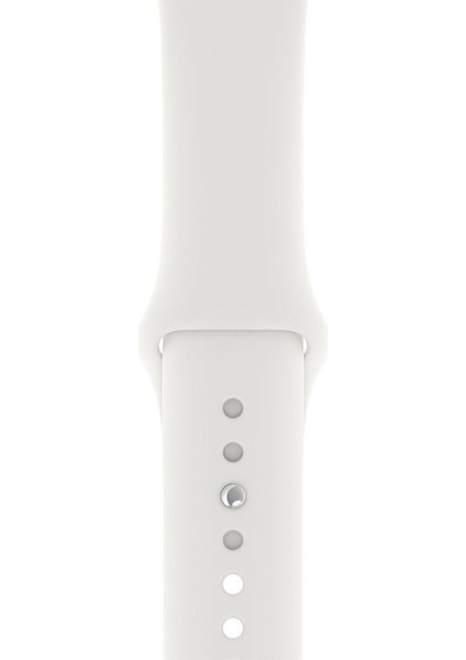 Apple Watch 1 2 3 4 5 6 7 Se 40MM Klasik Silikon Kordon Kayış Beyaz