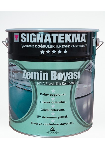 Zemin Boyası 20 Kg - Mma Esaslı Akrilik Zemin Boyası