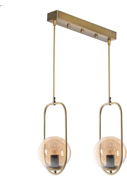 Ahu 2 Li Sıralı Bal Camlı Eskitme Sarkıt