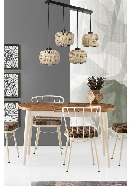 Tıger 4 Lü Sıralı Rattan Sarkıt