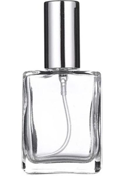 1 Adet Cam Sprey Kolonya Parfüm 100 ml Gümüş Valfli Boş Şişe