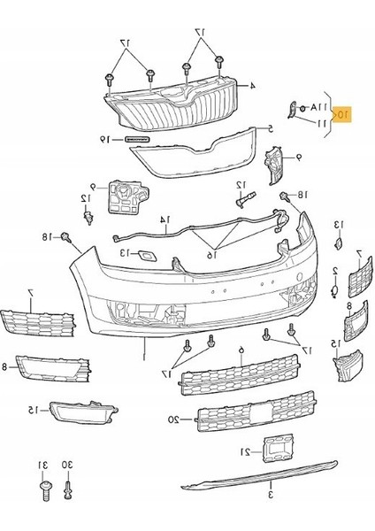 Ön Tapon Braketi Sol Rapid -Toledo Rapid -Toledo fiyatları
