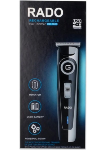 RD-3660 Power Şarjlı Saç Sakal Ense Tıraş Makinesi