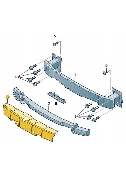 Ön Tampon Demiri Üst Kaplaması A3 2013-2016 fiyatları