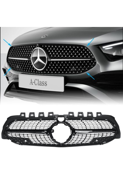 Panjur (Krom/Siyah, Daimond, Kameralı) A-Class W177 19 fiyatları