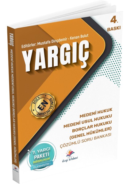 Yargıç Medeni Hukuk, Medeni Usul Hukuku, Borçlar Hukuku (Genel Hükümler) Çözümlü Soru Bankası 2023