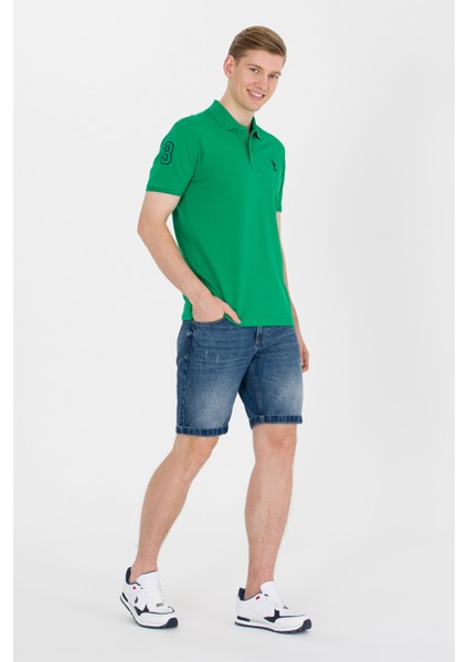 Erkek Yeşil Basic T-Shirt 50264891-VR054 fırsatları