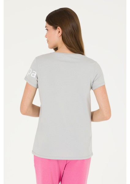 U.S. Polo Assn. Kadın Gri T-Shirt 50276741-VR024