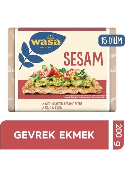 Susamlı  Sesam Gevrek Ekmek 200 gr