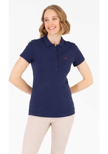 Kadın Lacivert Basic T-Shirt 50266348-VR033