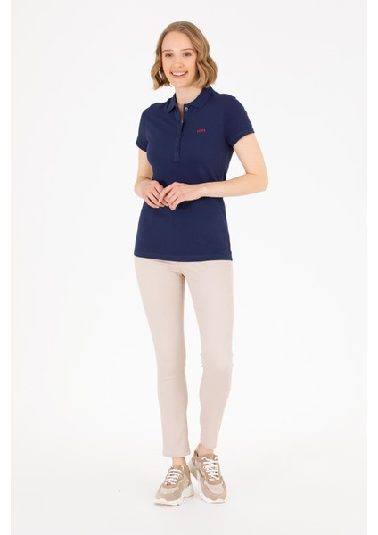 Kadın Lacivert Basic T-Shirt 50266348-VR033
