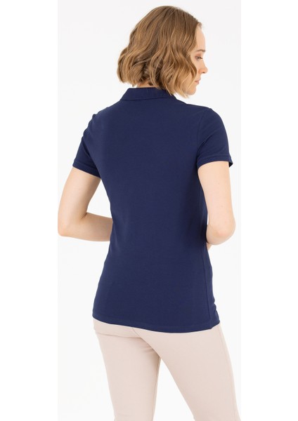 Kadın Lacivert Basic T-Shirt 50266348-VR033
