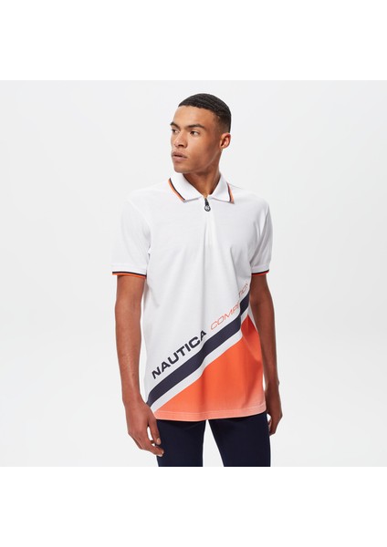 Nautıca Erkek Beyaz Fıt Kısa Kollu Polo K35428T.1BW