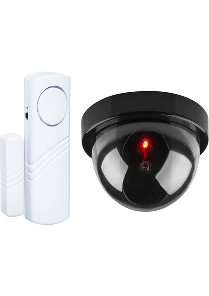 LR-SK04 Dome Dış Ortam Maket Caydırıcı Dummy Kamera ve Lorex LR-4444 Kapı Pencere Alarmı
