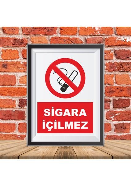 Sigara Içilmez Uyarı Ikaz Tabelası