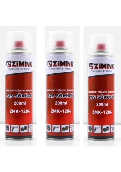 ZMK-1284 2+1pkt Pas Sökücü Temizleyici Koruyucu 600ML