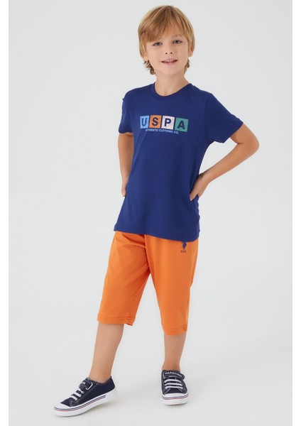 Lacivert Erkek Çocuk Kapri Takım modelleri