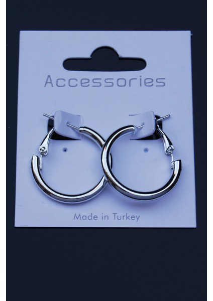 Gümüş Renk Boru Halka Klipsli Küpe 3mm 2.5x2.5 fırsatları