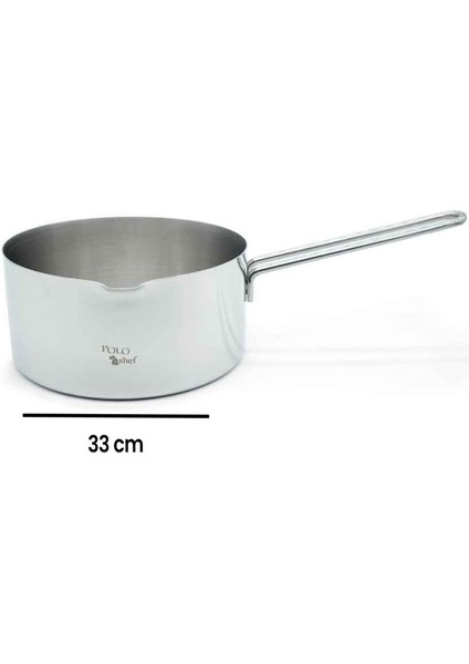 Polo Chef Royal Çelik Sos Tavası - 33 x 7,5 x 16 cm