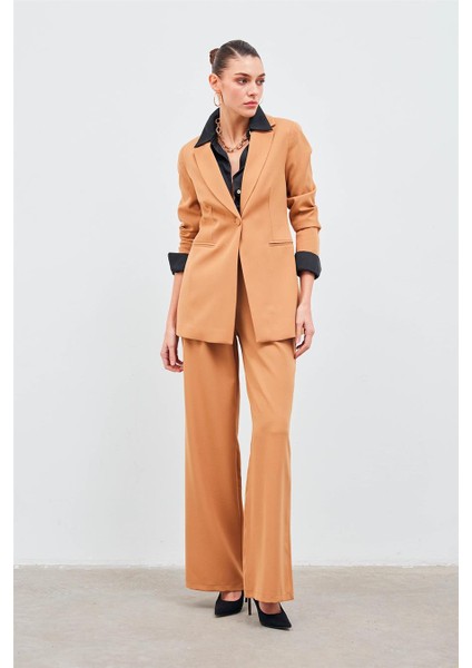 1061-5028 Camel Kadın Bol Paca Pantolon 36-42 indirimleri