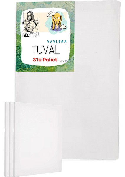 Tuval Resim Tuvali T-001-3'LÜ 40 x 60 cm