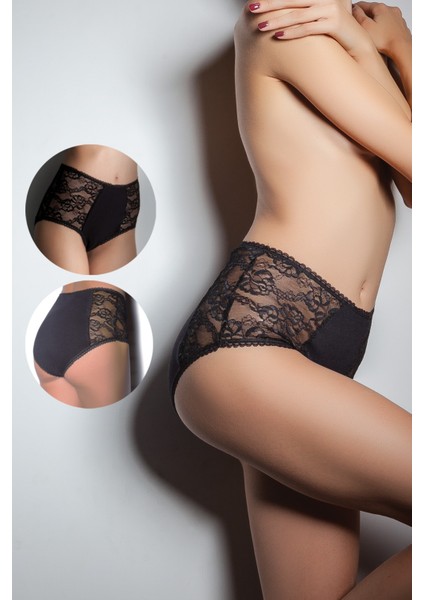 Dantelli Yüksek Bel Külot