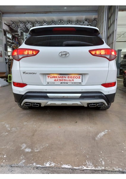 Hyundai Tucson Ön Arka Tampon Koruma Difüzör 2015-2017 Arası