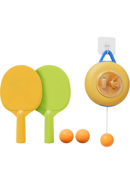 Tenis Trainer Kendi Eğitim Seti Uygulama Teleskopik Host Pingpong Balls Paddles Bunny Host (Yurt Dışından)