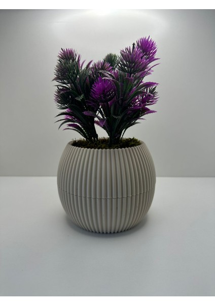 Bej Saksıda Yapay Çiçek Iğneli Çam Demeti Dekoratif Mutfak Banyo Masa Çiçeği 17 cm fiyatları