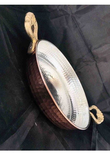 Bakır 21 cm Tava/sahan