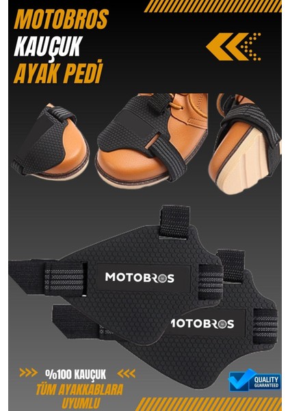 Motosiklet Ayakkabı Koruyucu Kauçuk (Vites Pedalının Ayakkabıya Zarar Vermesini Engeller)