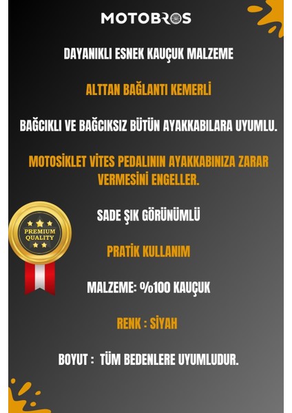 Motosiklet Ayakkabı Koruyucu Kauçuk (Vites Pedalının Ayakkabıya Zarar Vermesini Engeller) fiyatları