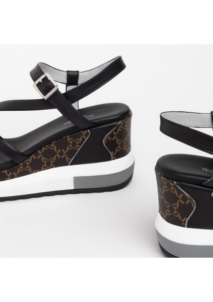 Kadın Sandalet E307758D Nerogiardini Tamıgı POLI.MILENA7854 Zeptr Mılena 7854 100-NERO fırsatları