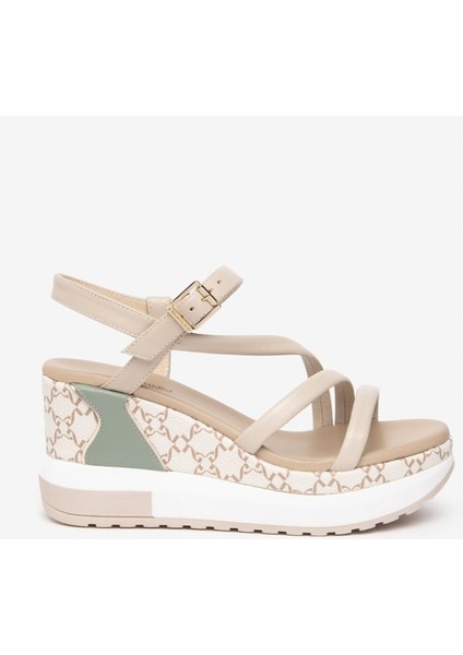Kadın Sandalet E307758D Nerogiardini Nappa Pandora Polı.mılena 7854 Zep Tr MILENA7854 Beı 702-IVORY