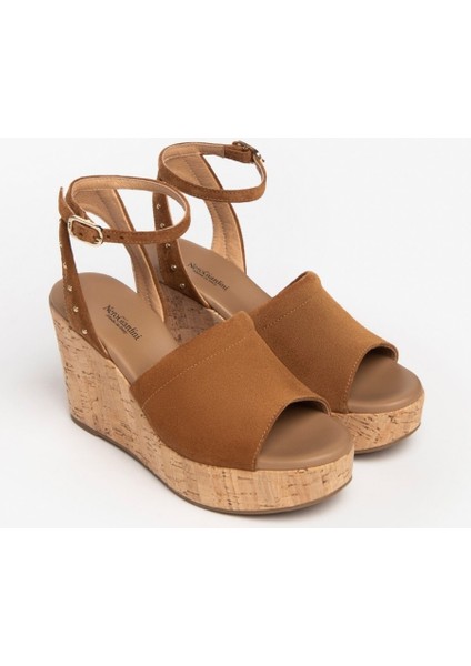 Kadın Sandalet E307663D Nerogiardini Velour Pu.musa 8901P Rıcope 326-TABACCO fiyatları