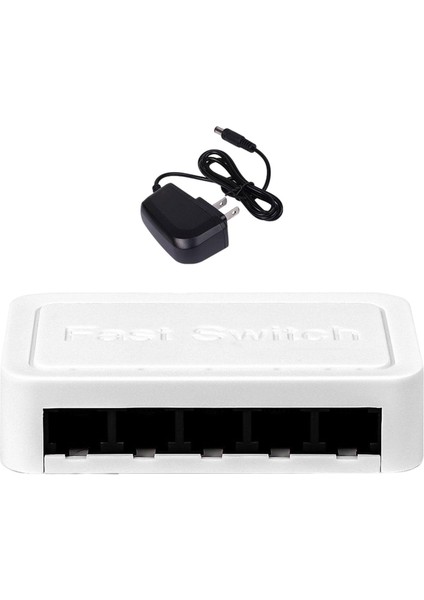 Mini Ağ Anahtarı Ev Ağı Hub Kompakt Siyah (Yurt Dışından)