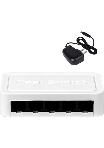Mini Ağ Anahtarı Ev Ağı Hub Kompakt Siyah (Yurt Dışından)