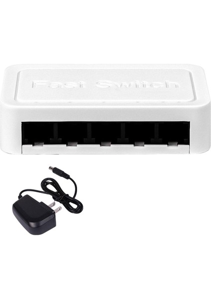 Mini Ağ Anahtarı Ev Ağı Hub Kompakt Siyah (Yurt Dışından)