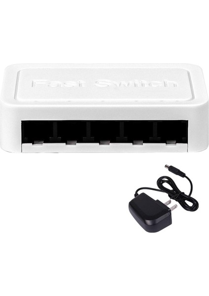 Mini Ağ Anahtarı Ev Ağı Hub Kompakt Siyah (Yurt Dışından)