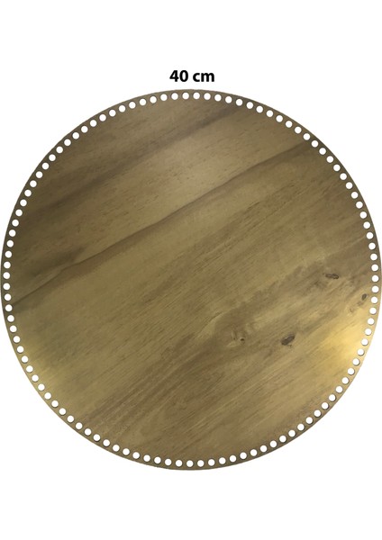 Ahşap Sepet Tepsi Tabanı 40CM Açık Meşe Çift Yüz 3mm Mdf