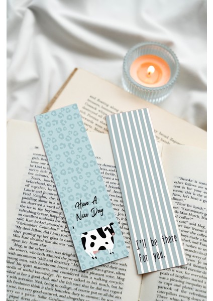 Mavi Renkli Yazılı Karışık Tasarım 10 Adet Kitap Ayraç Seti PYTKAYRAC52 fırsatları